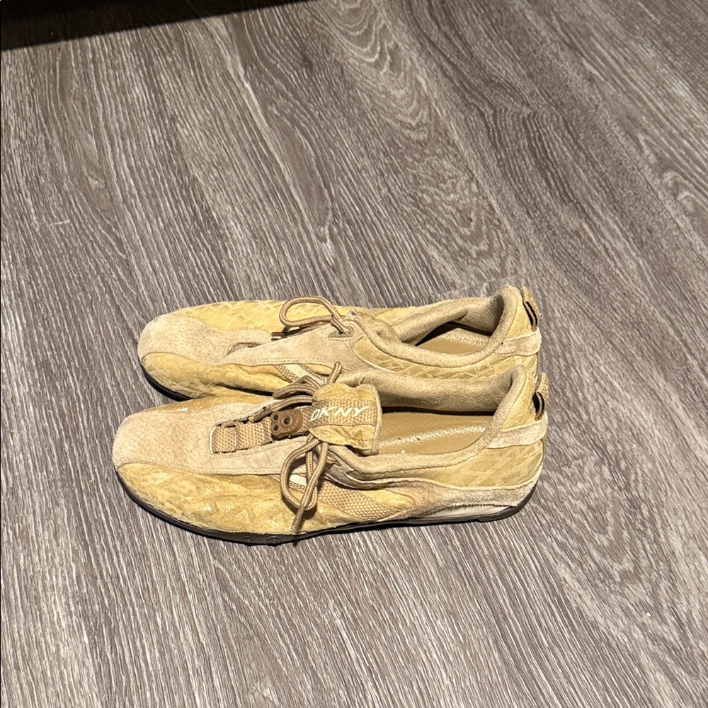 DKNY Tan Women's Sneakers - Picture 2 of 4